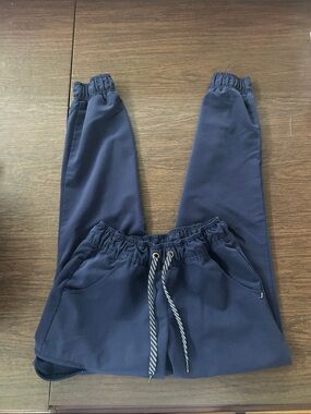 Women’s Scrub Bottoms Navy Drawstring Jogger Style